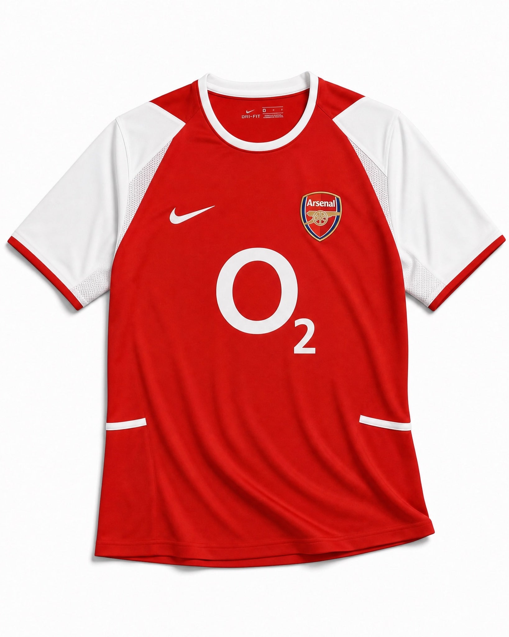Maglia Arsenal Home 2002/03 di Thierry Henry con design rosso e bianco
