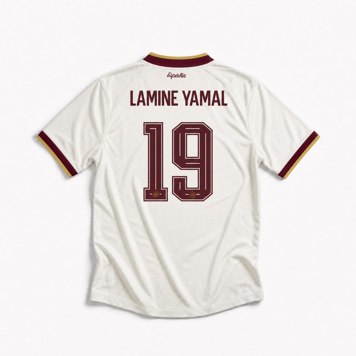 Lamine Yamal Spain Away Jersey 2026 Number 19 White Retro Soccer Kit lamine-yamal-spain-away-jersey-2026-number-19-white-retro-soccer-kit