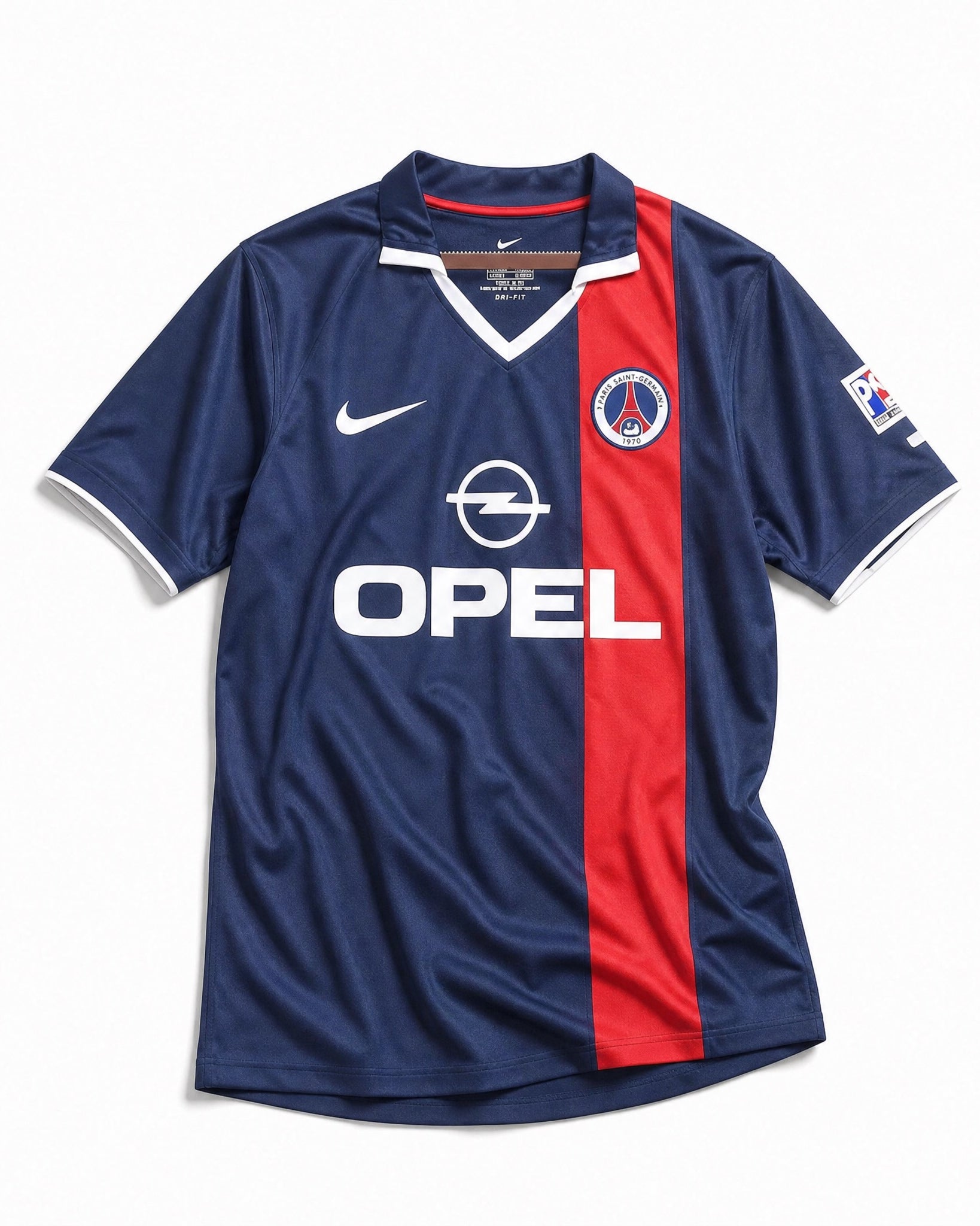 Ronaldinho con maglia PSG 2001/02 home durante partita ufficiale
