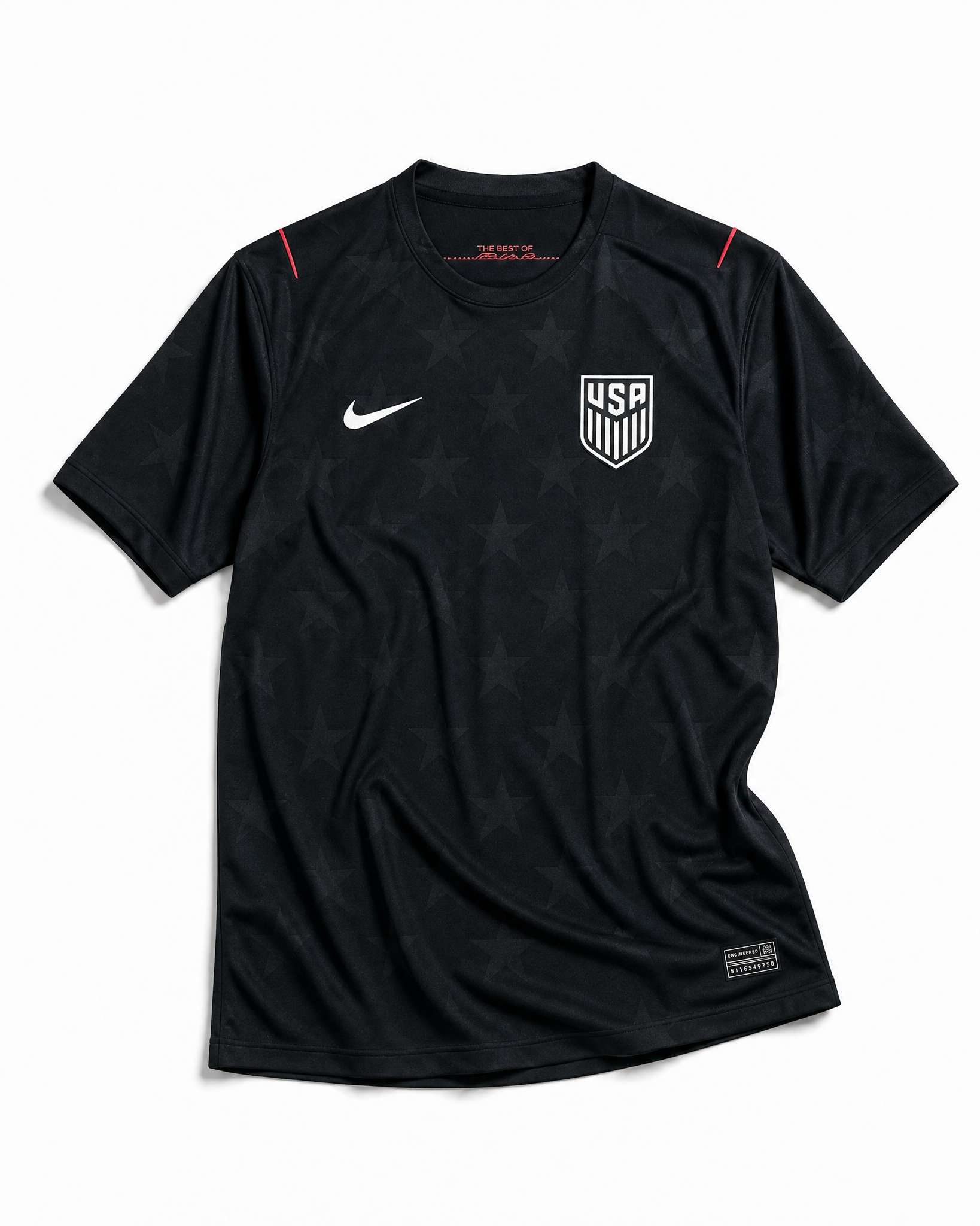 Maglia USA Away 2026 nera Nike con pattern stelle tono su tono