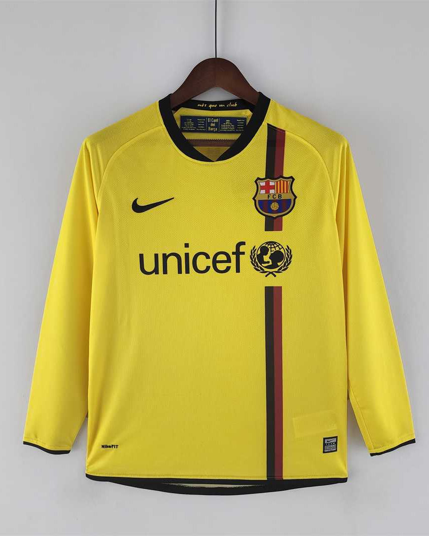 Maglia Barcellona 2008/09 away maniche lunghe vista frontale
