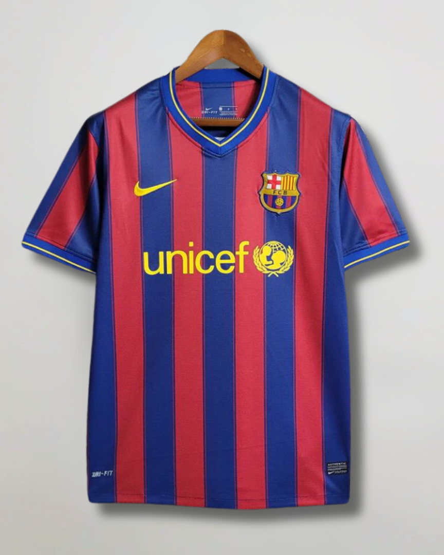 Maglia Barcellona 2009/10 home vista frontale banda centrale