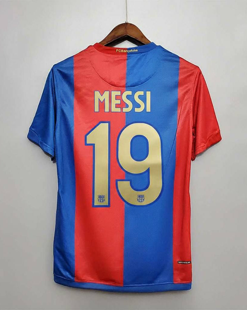 Maglia Barcellona Home 2006/07 Messi numero 19 retro blaugrana