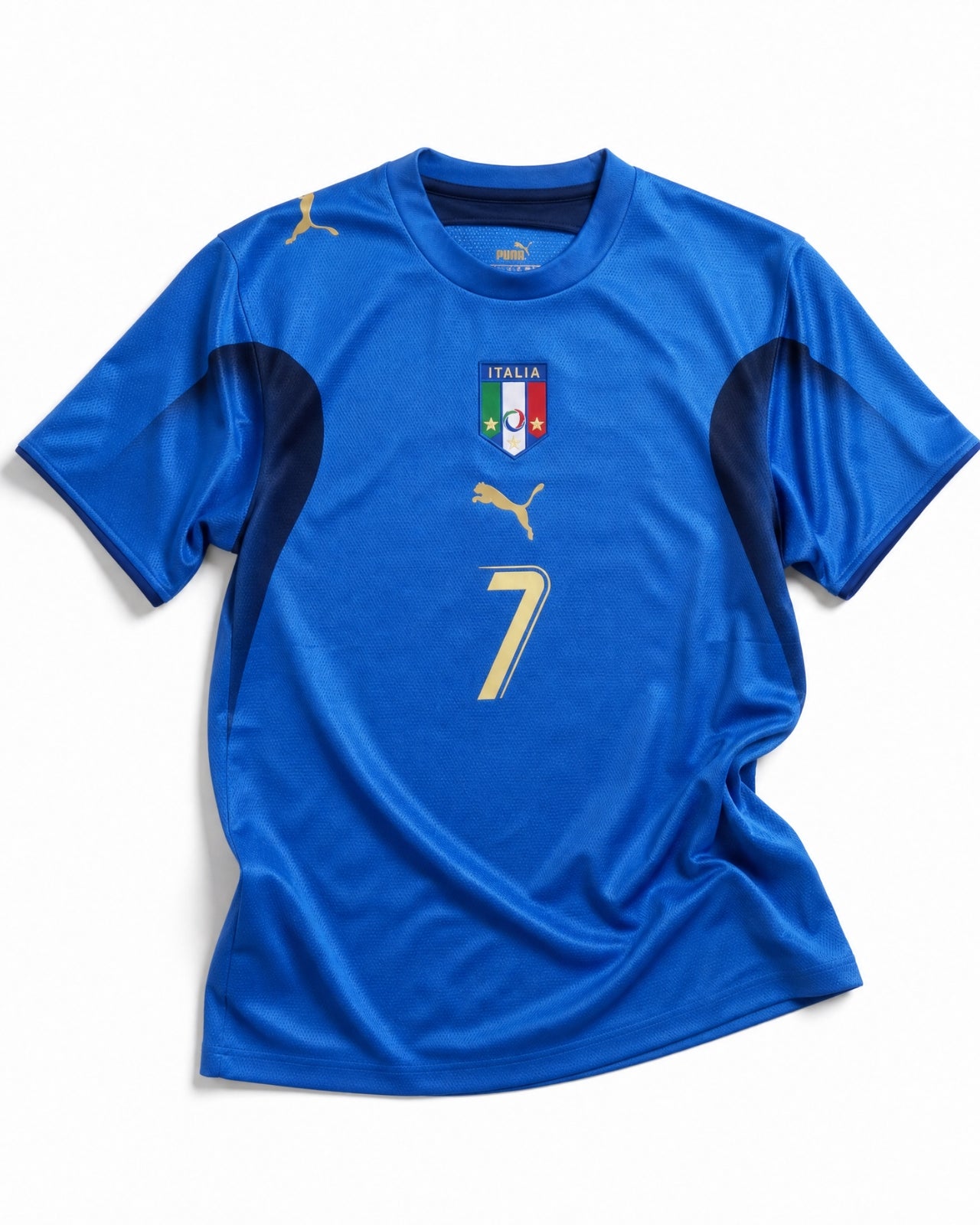 Maglia Italia 2006 home azzurra Puma vista frontale stemma FIGC