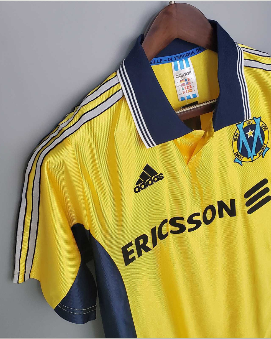 Maglia Marsiglia Away 1998/99 azzurro cielo Adidas con sponsor Ericsson