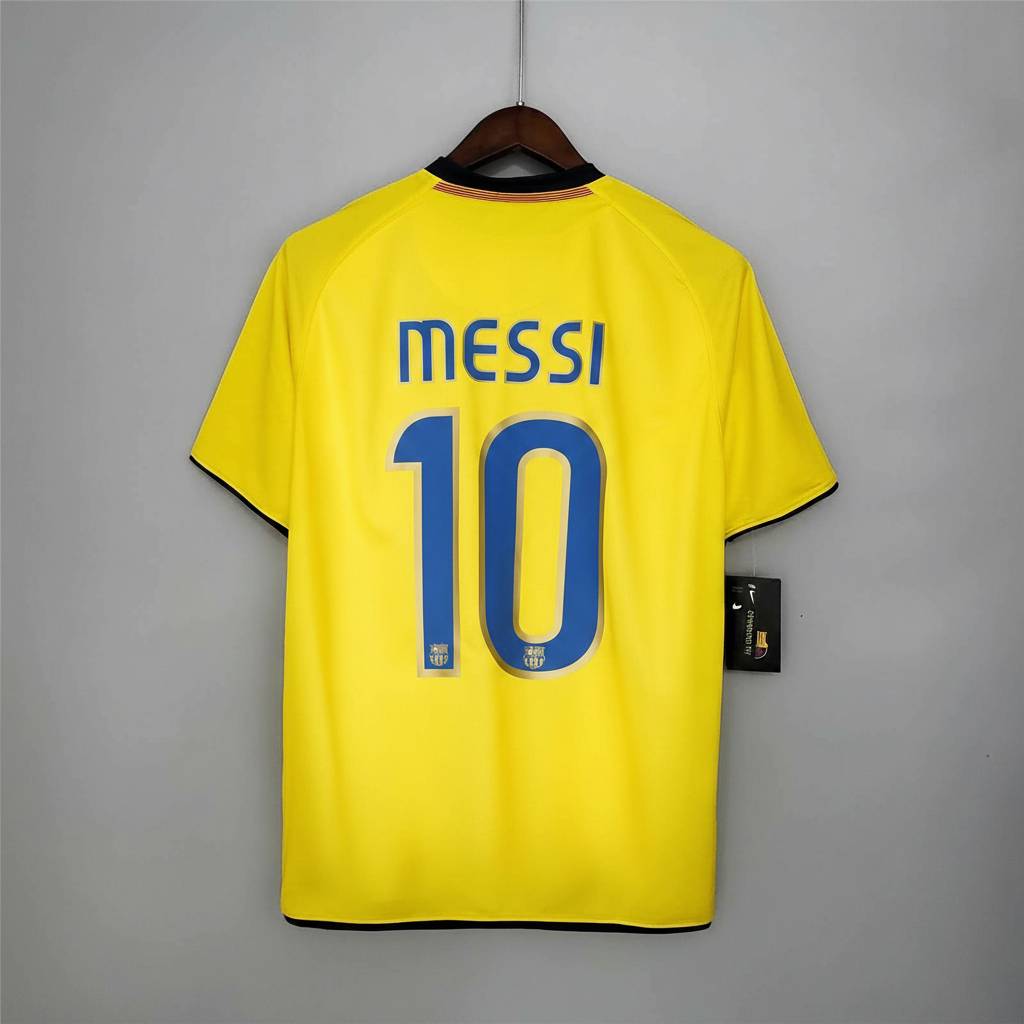 Maglia Messi Barcellona Away 2008/09 gialla numero sul retro