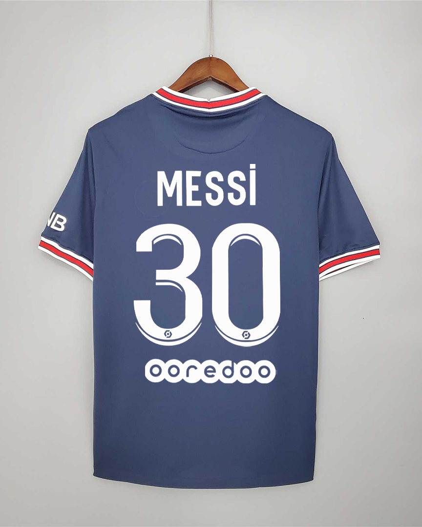 Maglia Messi PSG Home 2021/22 numero 30 blu navy retro
