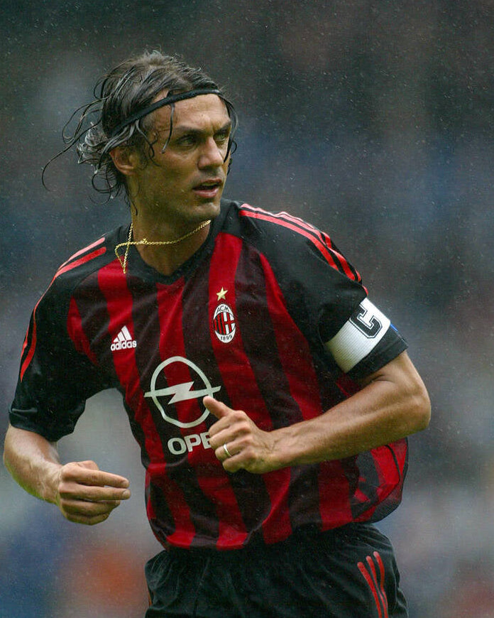 Maldini Milan home 2002/03 design storico rossonero