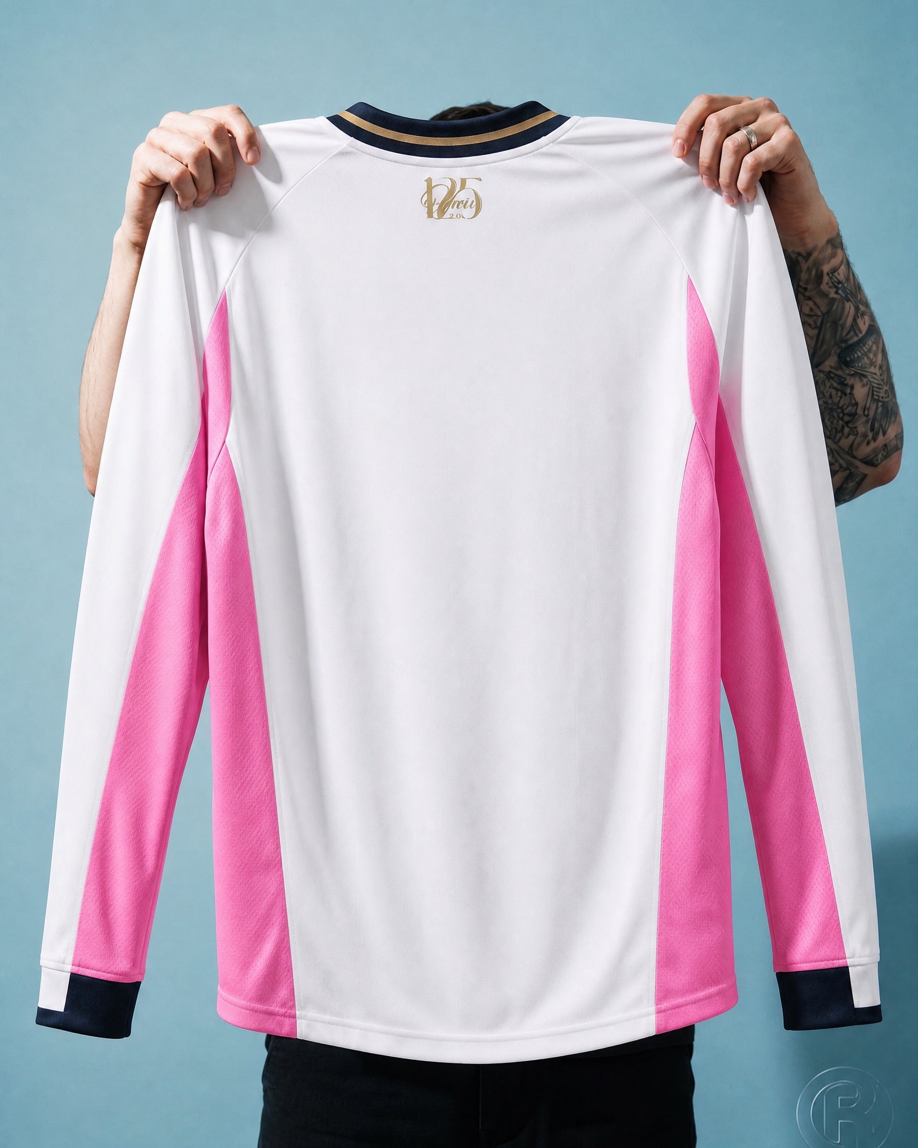 Palermo maglia celebrativa 125 anni 2025 design bianco rosa e nero