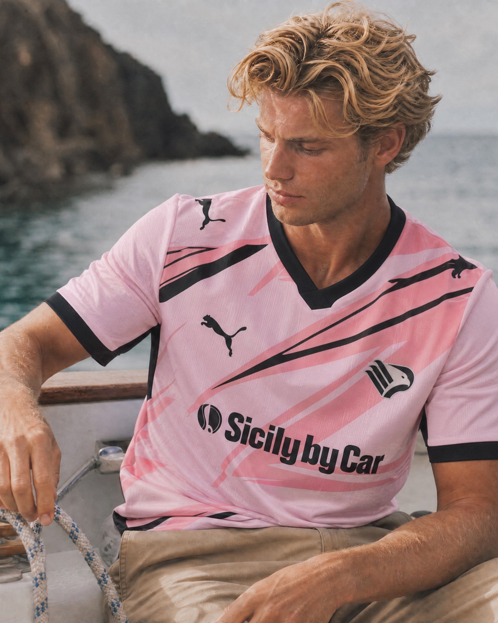 Palermo maglia da calcio Home 2025/26 dettaglio grafico