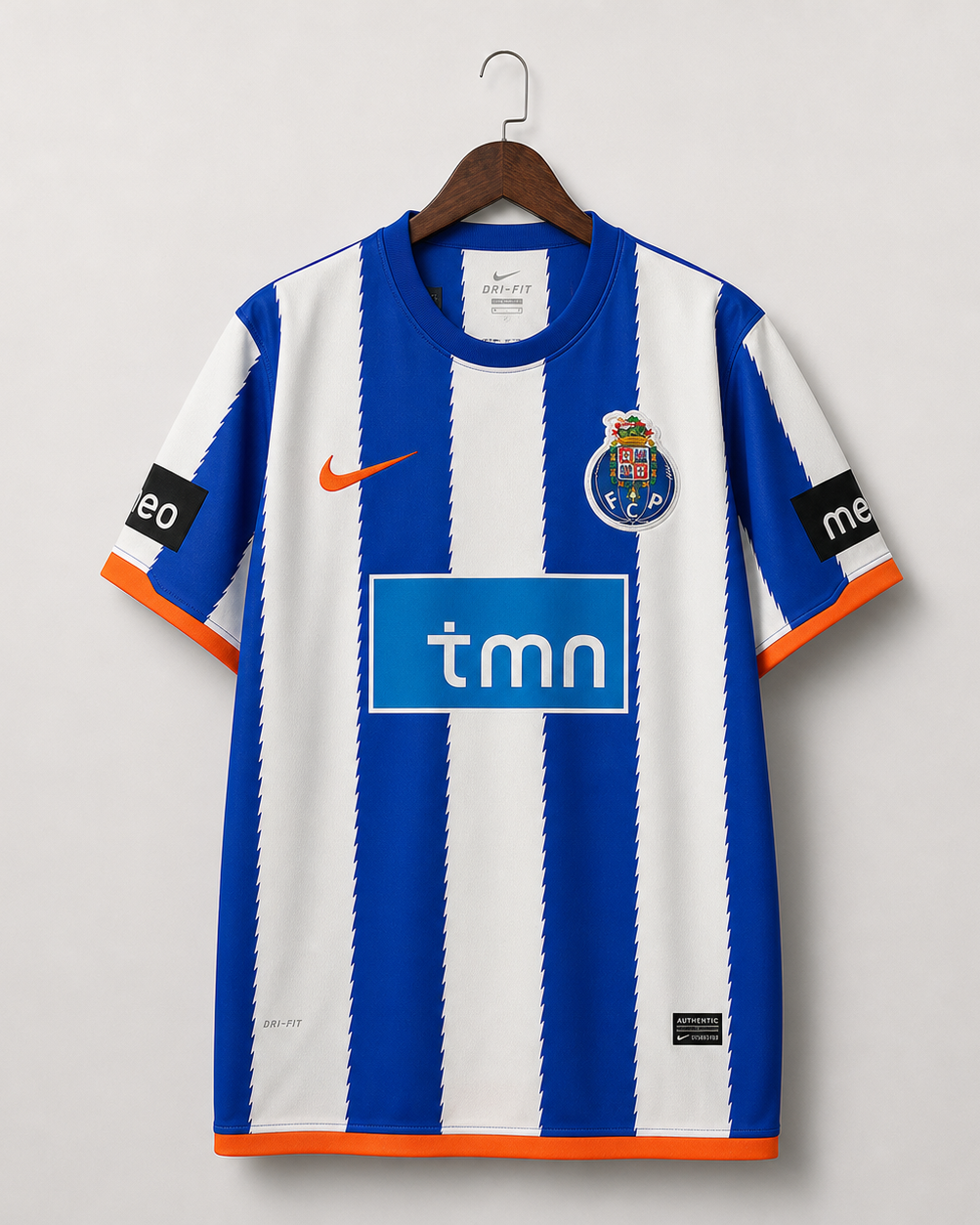 Porto maglia home 2010/11 vintage con strisce blu e bianche