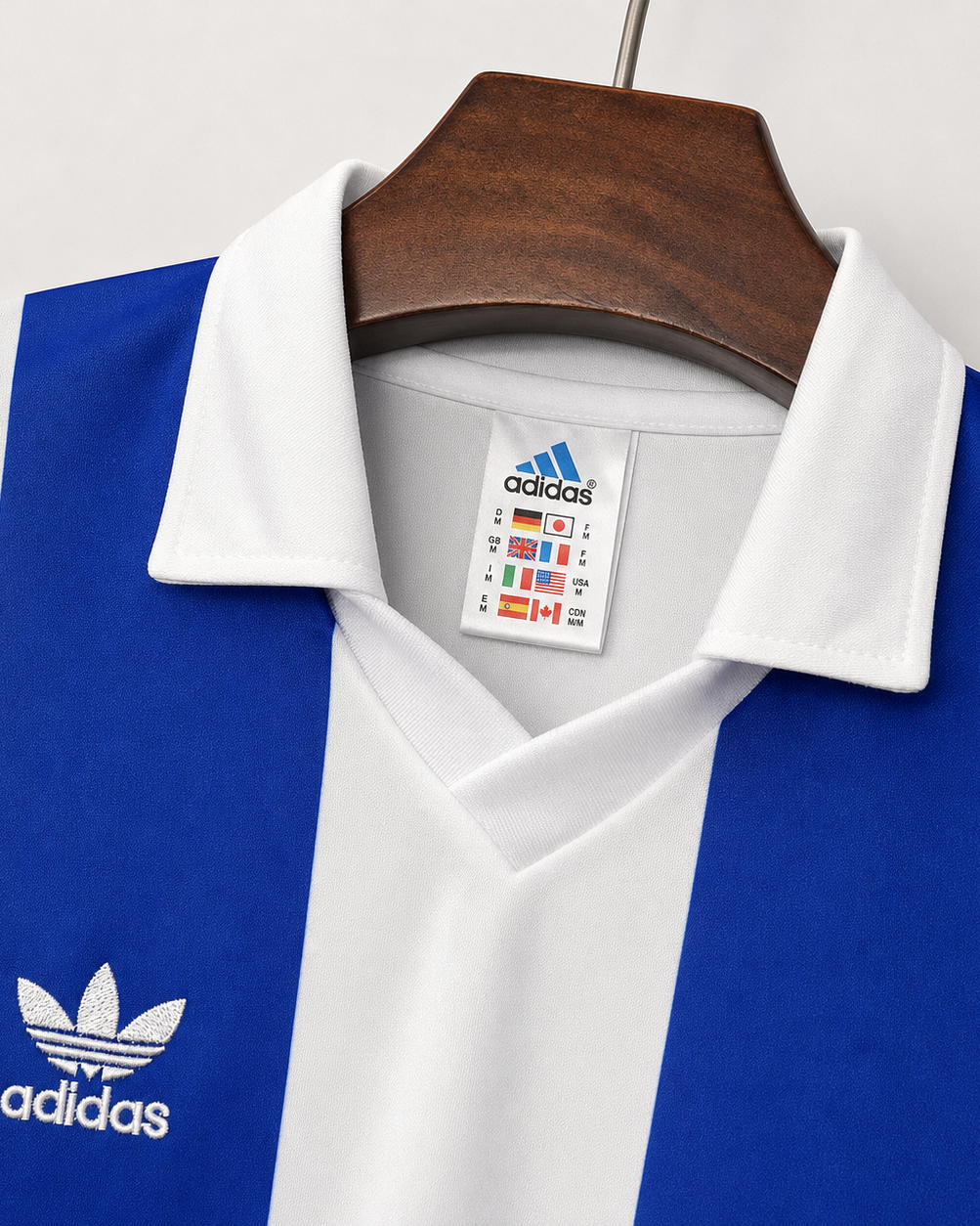 Dettaglio colletto Porto maglia vintage home 1986/87