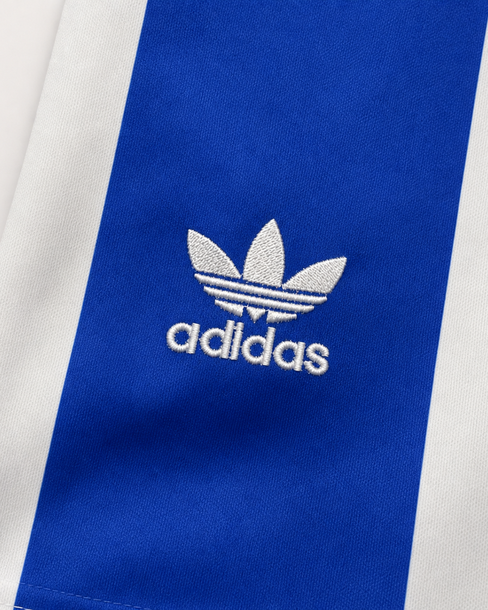 Tessuto Porto maglia storica home blu e bianca