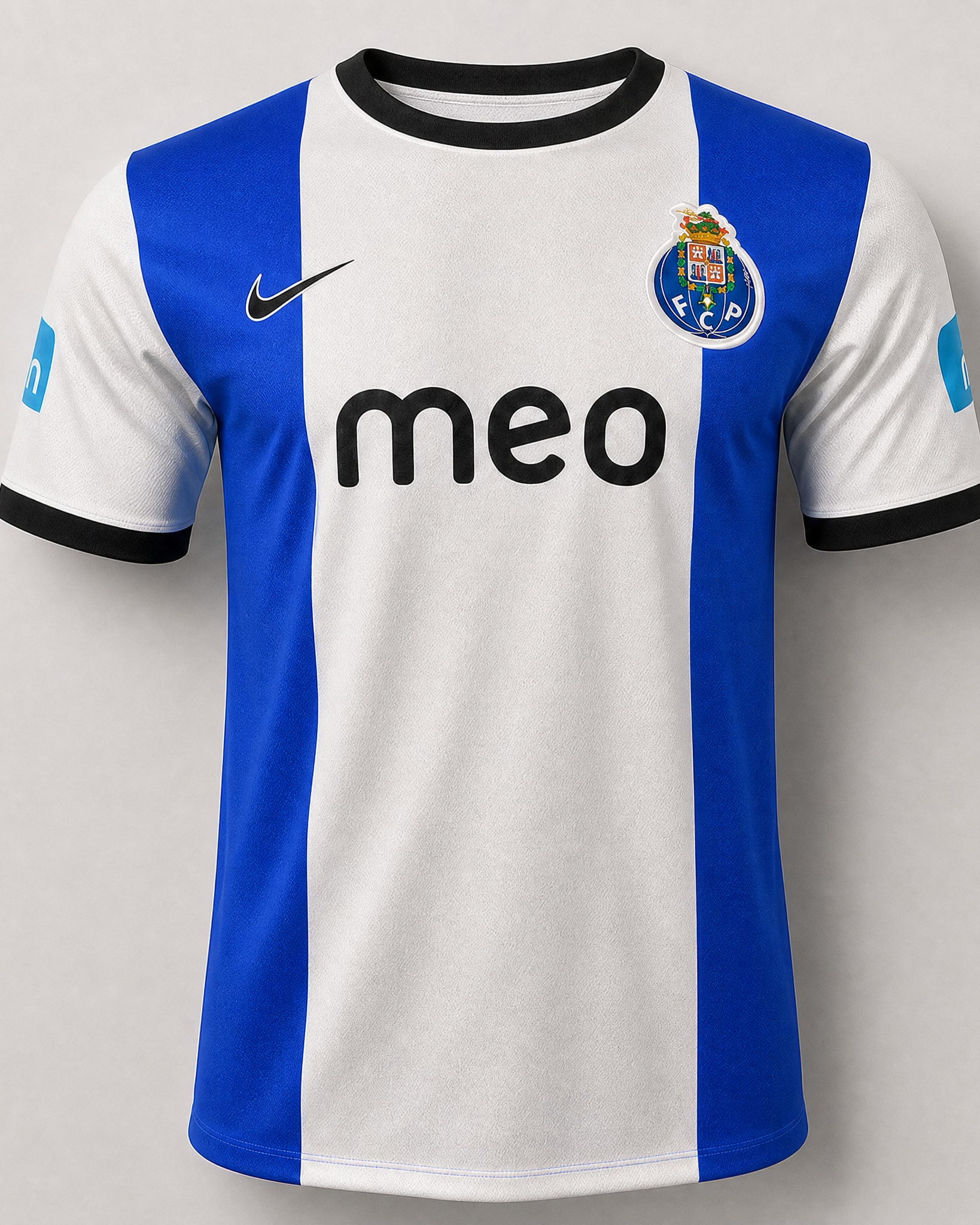 Porto maglia home 2012/13 vintage con dettagli blu e bianchi