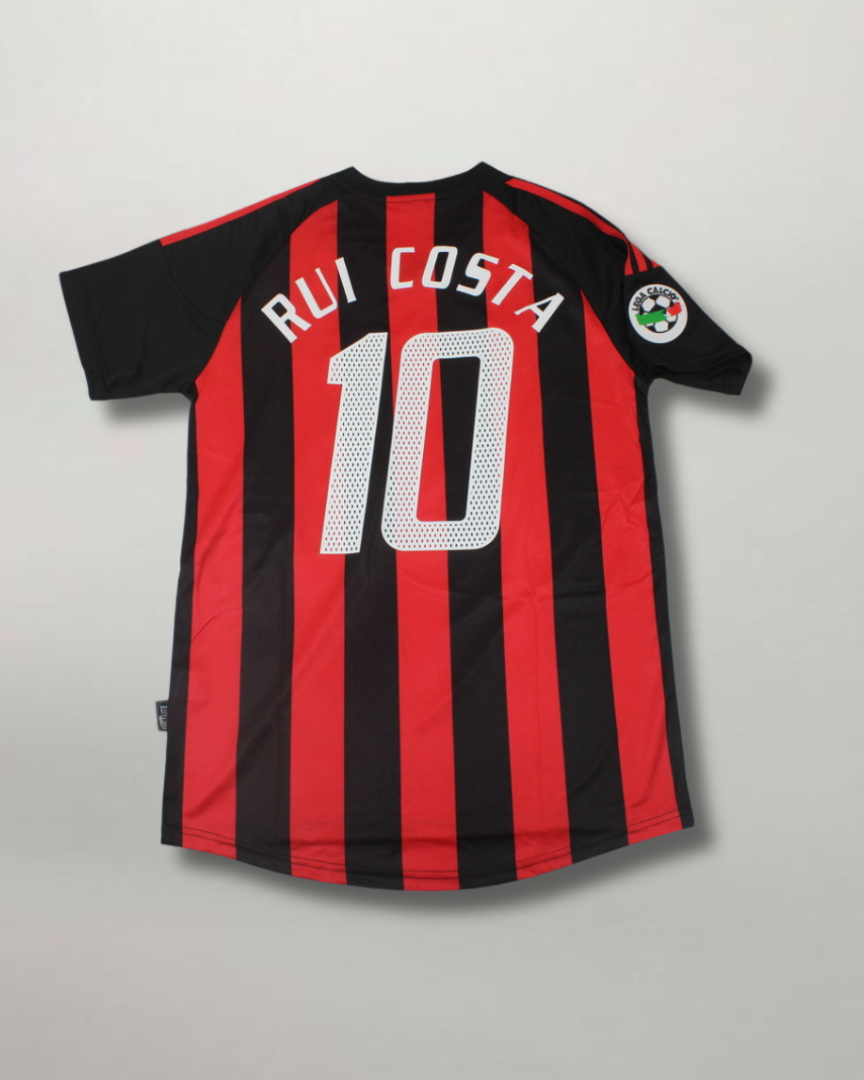 Retro maglia Milan 2002/03 stile calcio vintage italiano RUI COSTA