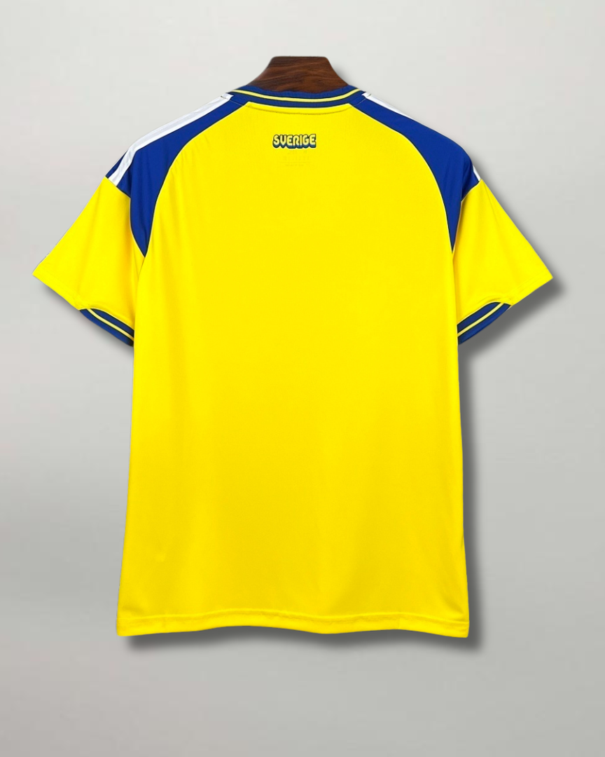 Retro maglia Svezia Home 2026 gialla con spalle Adidas oversize