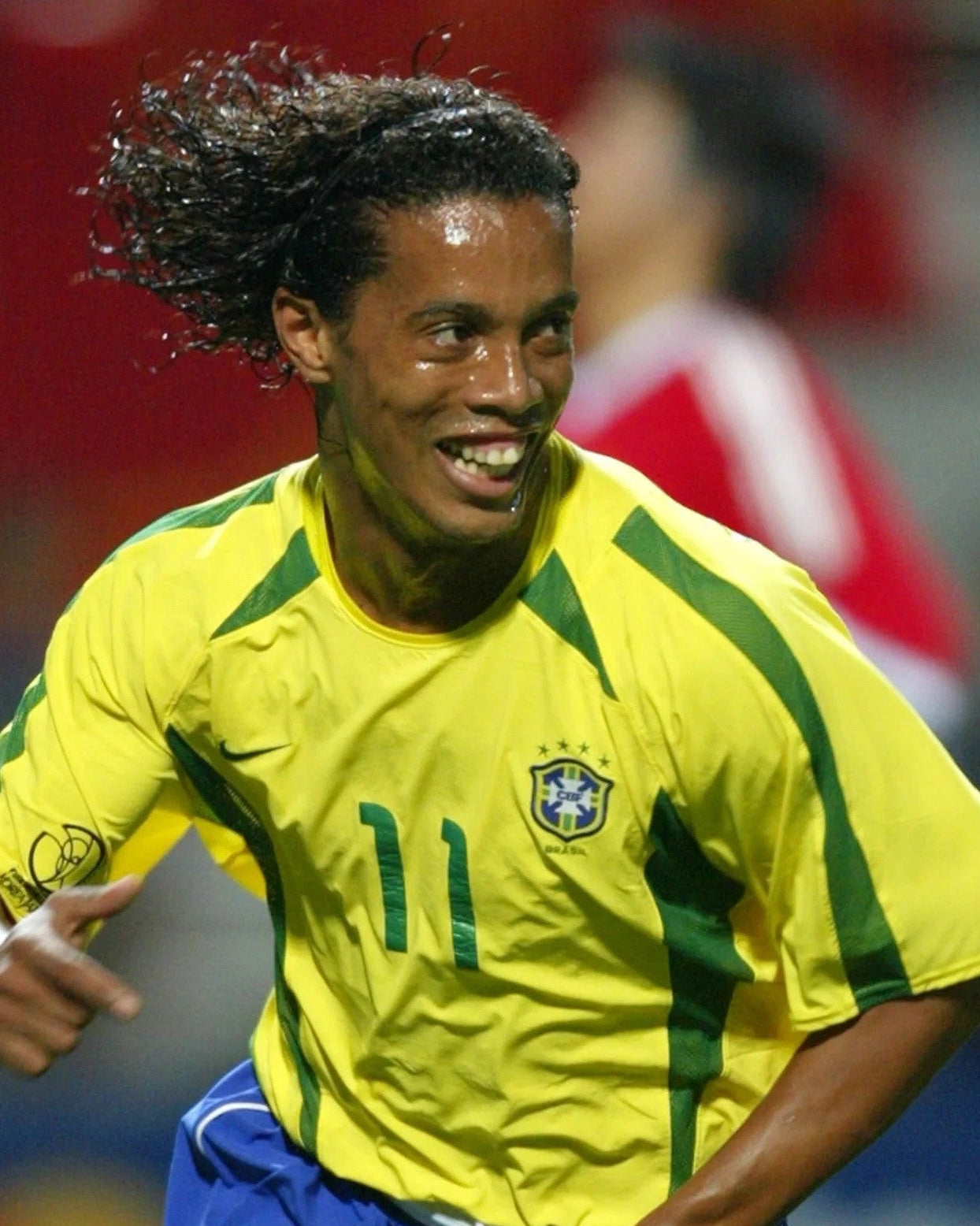 Ronaldinho con maglia Brasile 2006 durante partita Mondiale