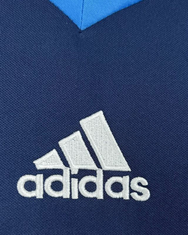 Schalke 04 maglia calcio 2010/11 tessuto blu scuro minimalista