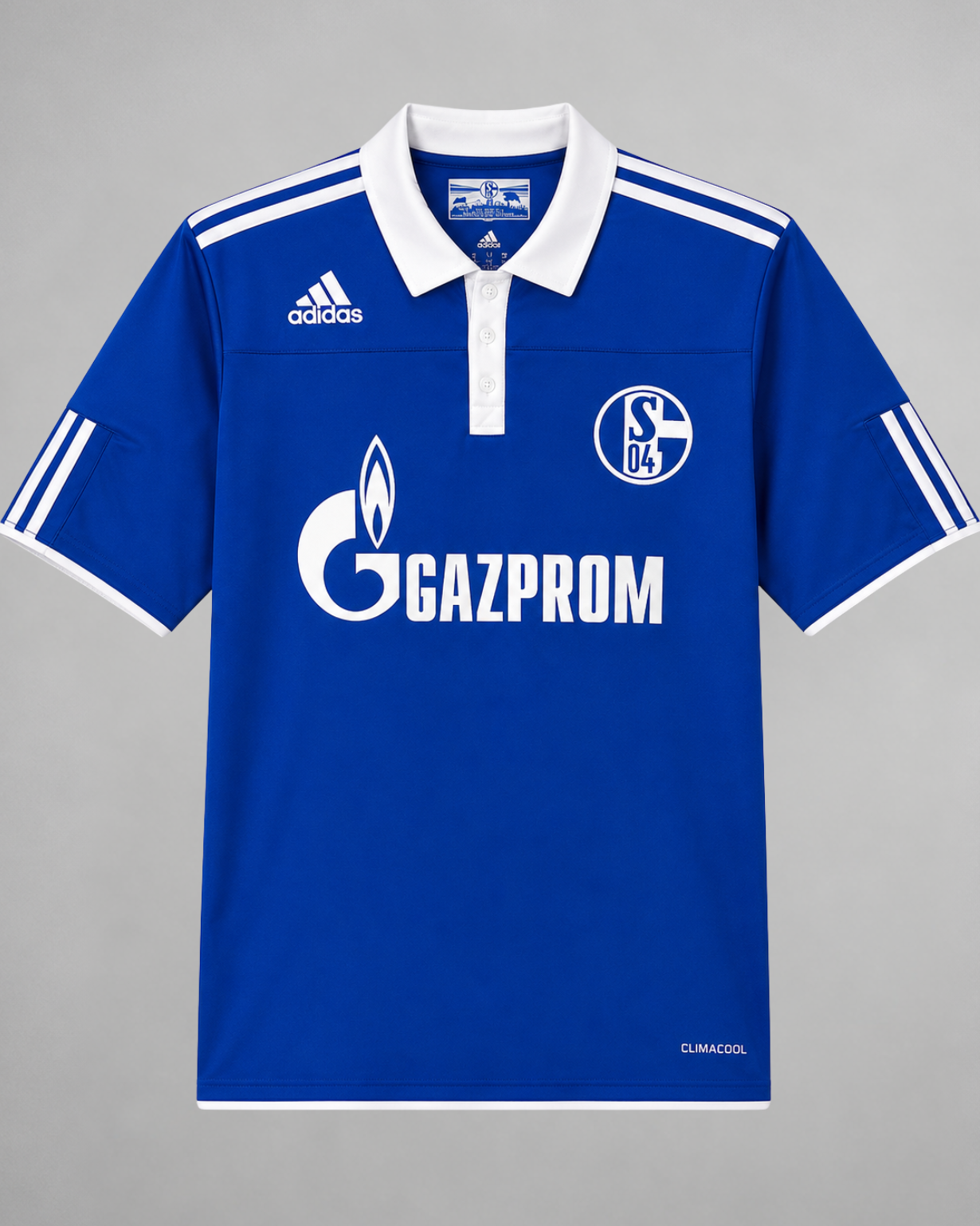 Schalke 04 maglia home 2010/11 blu reale vista frontale completa