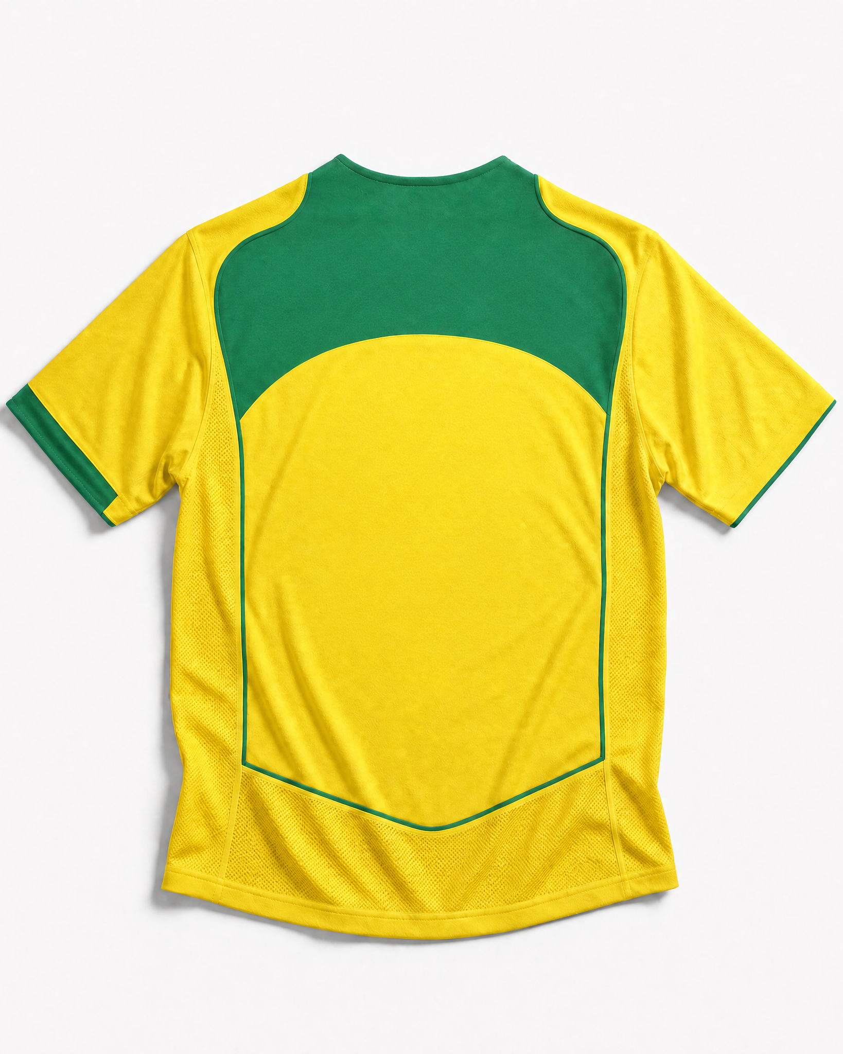 Tessuto maglia Brasile 2004 giallo canarinho
