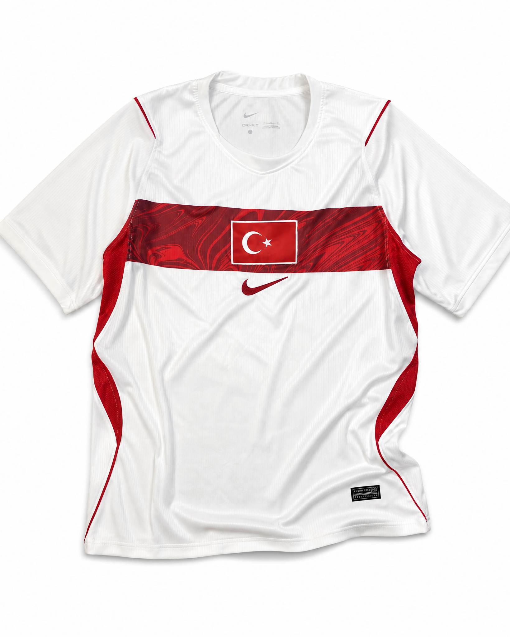 Turkey Maglia Away 2026 World Cup vista frontale design elegante chiaro