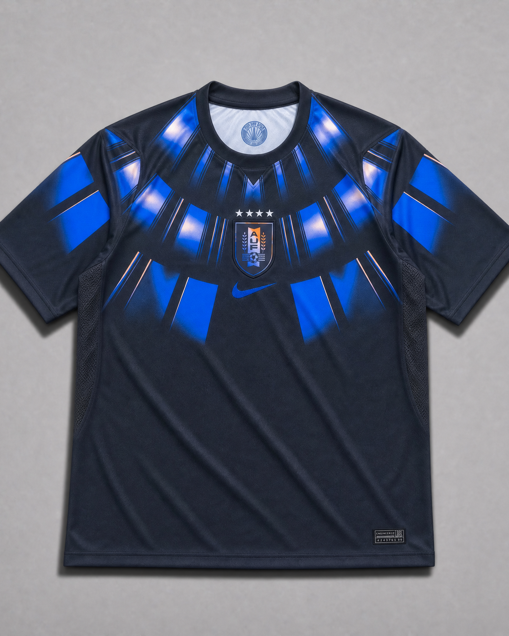 Uruguay Maglia Away 2026 World Cup dark blue black design front view