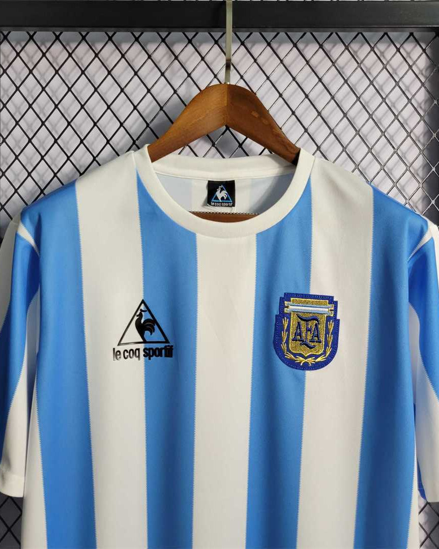 Argentina Maglia Home 1986 Vittoria Mondiali - Retro Soccer Kit