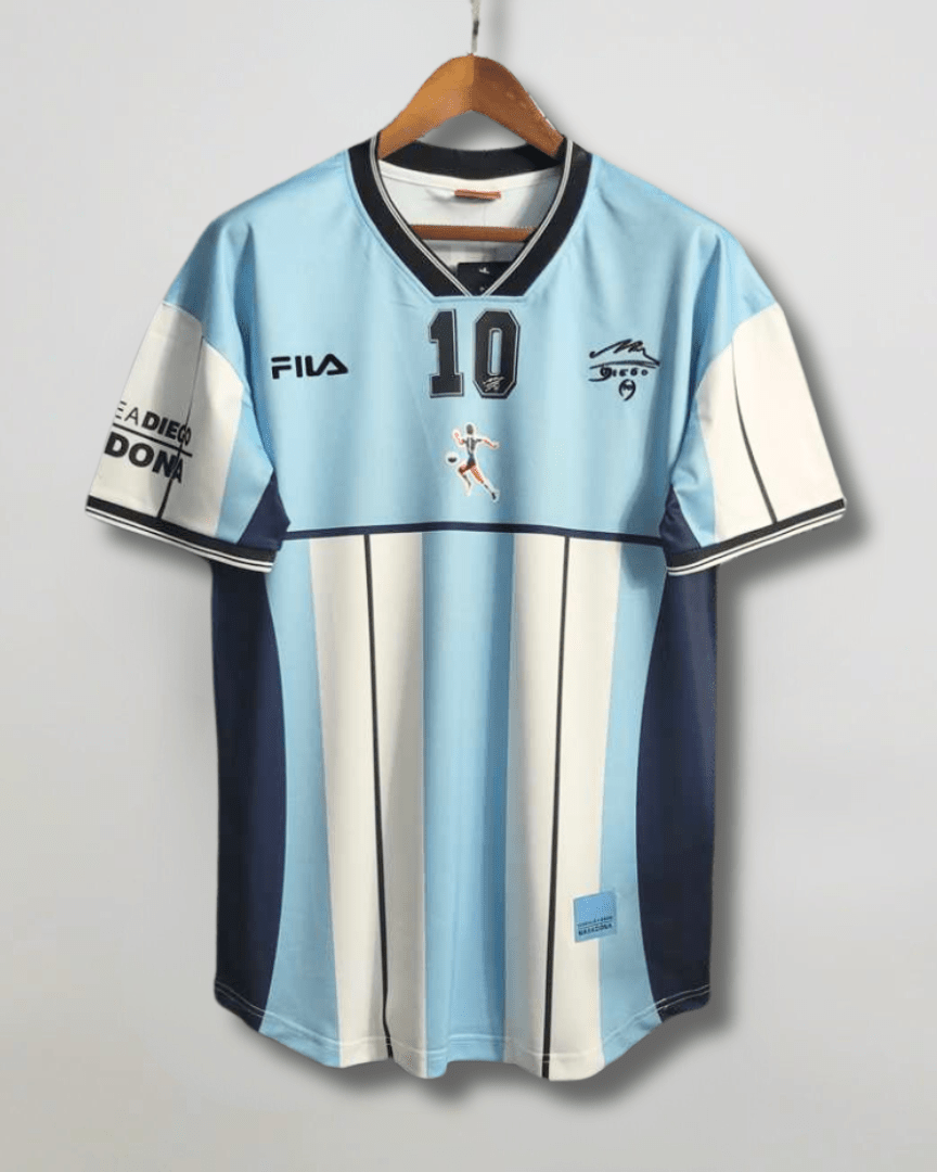 Argentina Maglia Maradona Commemorative 2001 - Retro Soccer Kit