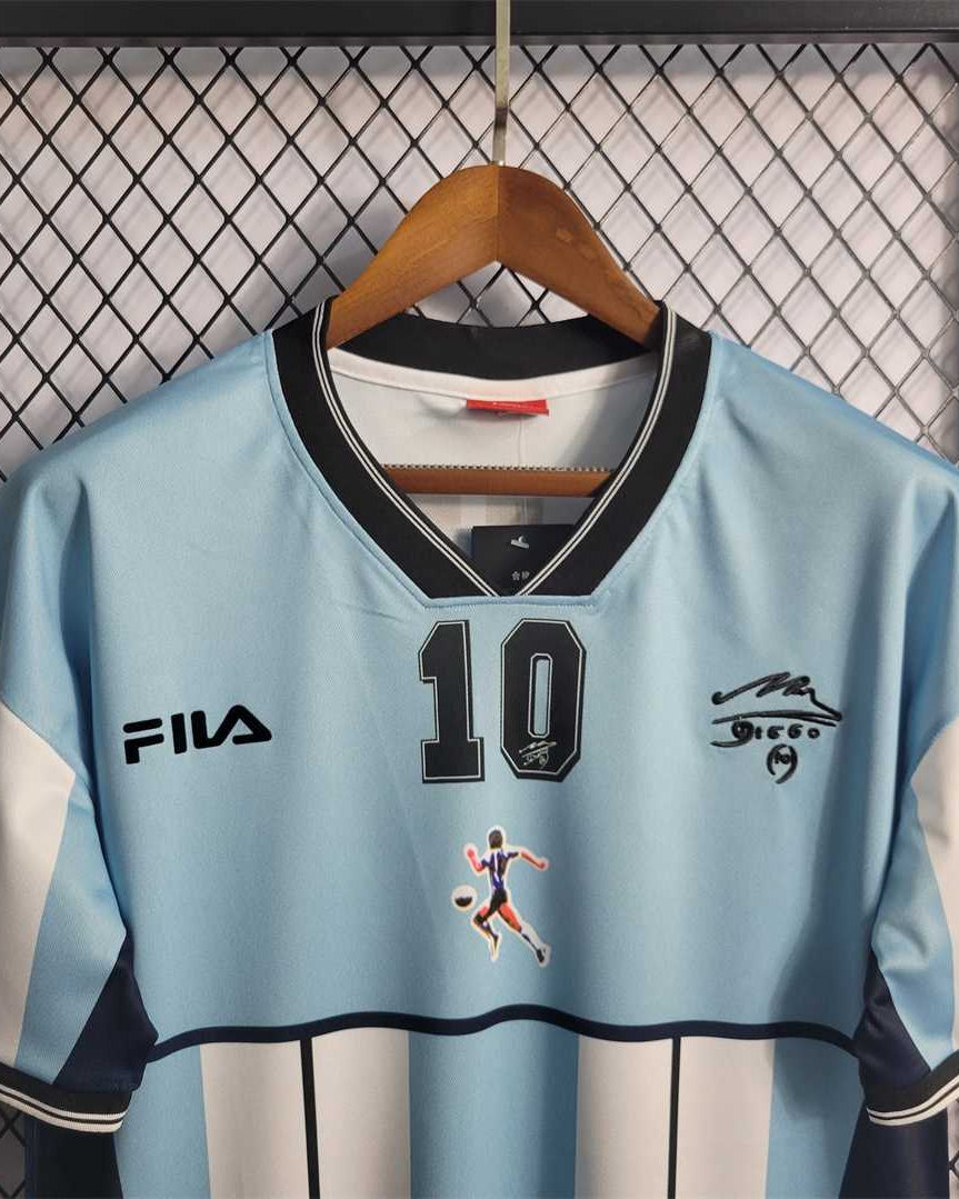 Argentina Maglia Maradona Commemorative 2001 - Retro Soccer Kit