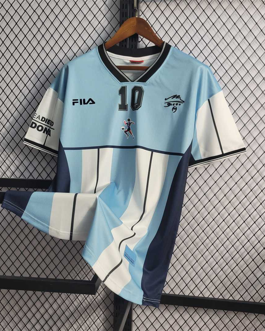 Argentina Maglia Maradona Commemorative 2001 - Retro Soccer Kit
