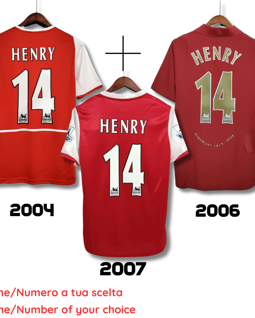 Arsenal 2007 + Arsenal 2006 + Arsenal 2004 - Retro Soccer Kit
