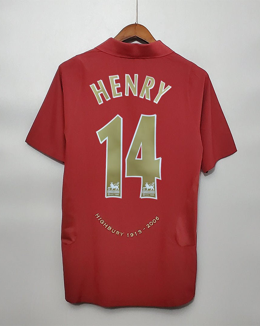 Arsenal Maglia Home Highbury Final Game 2005/06 - Retro Soccer Kit