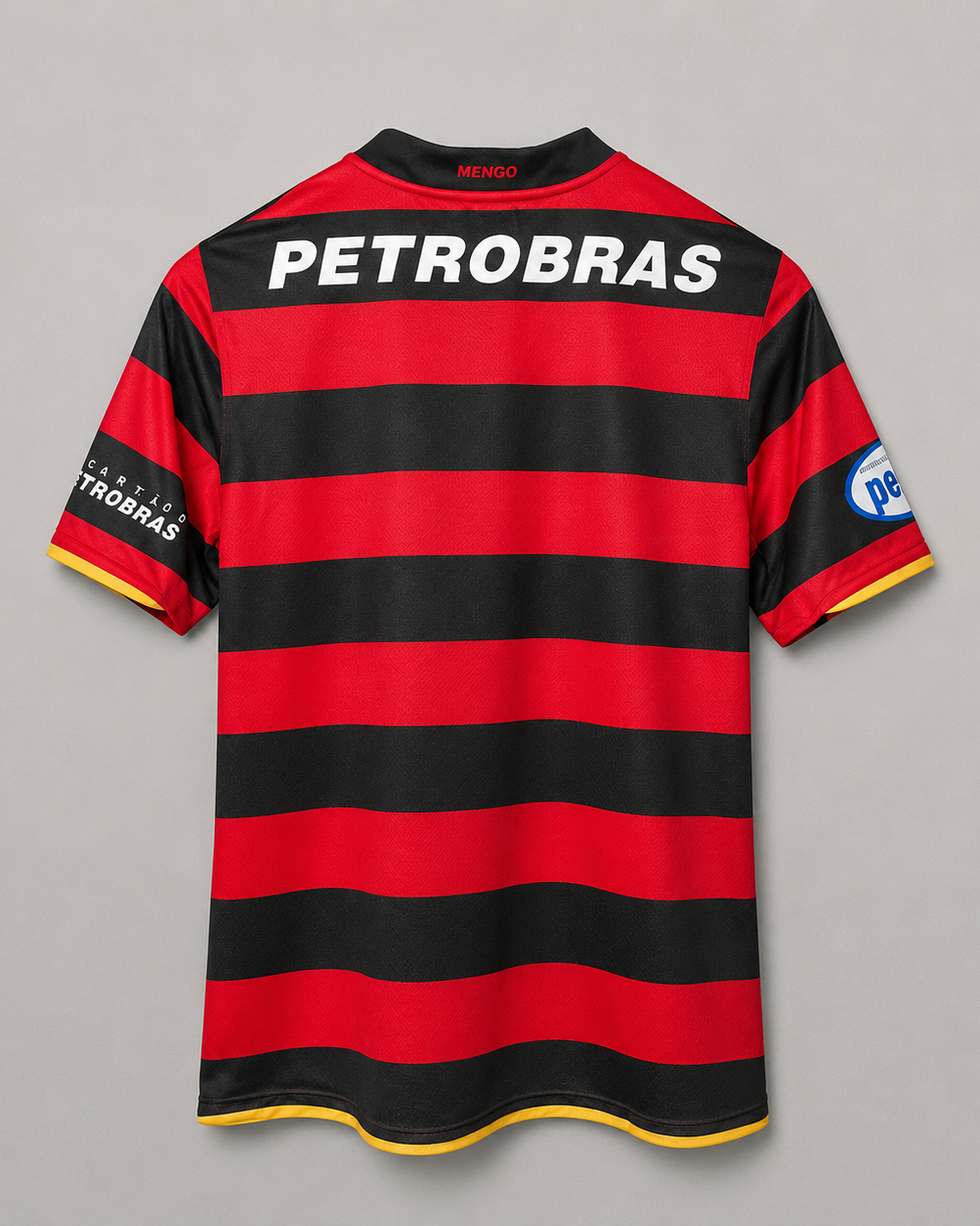 Dettaglio frontale Flamengo jersey home 2008/09 stile rétro