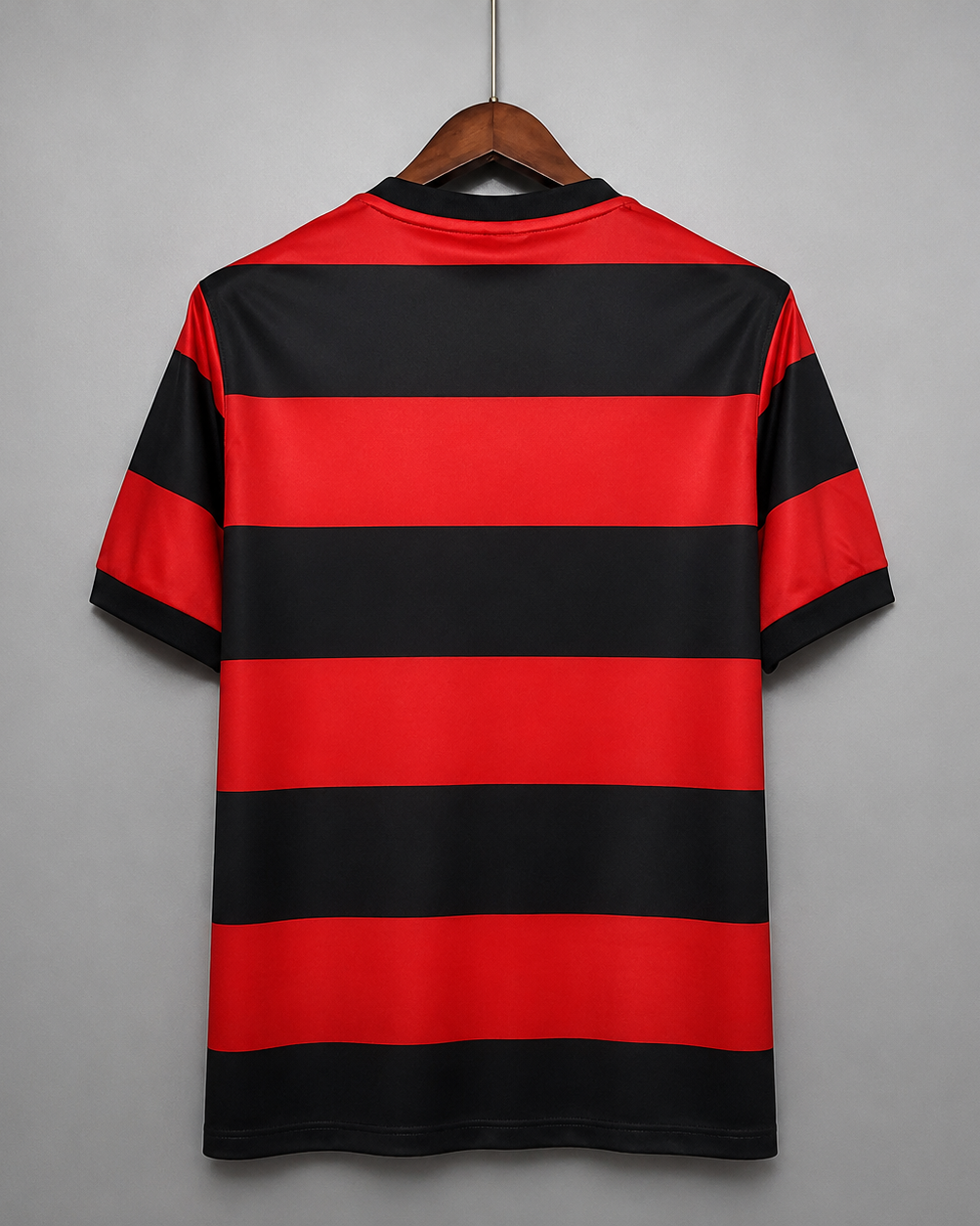 Close-up dettagli e texture Flamengo football shirt rétro 1978/79