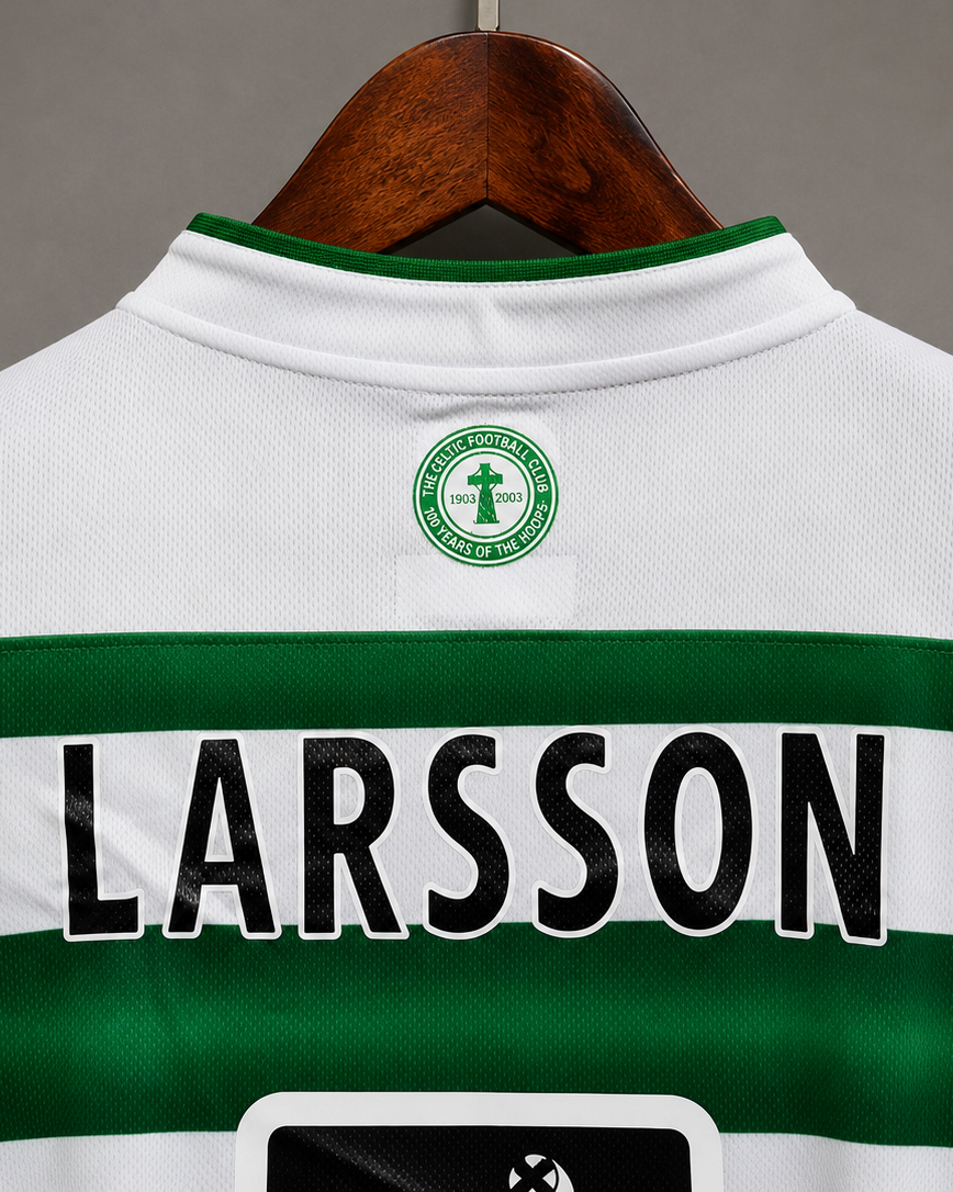Celtics soccer jersey rétro verde bianca