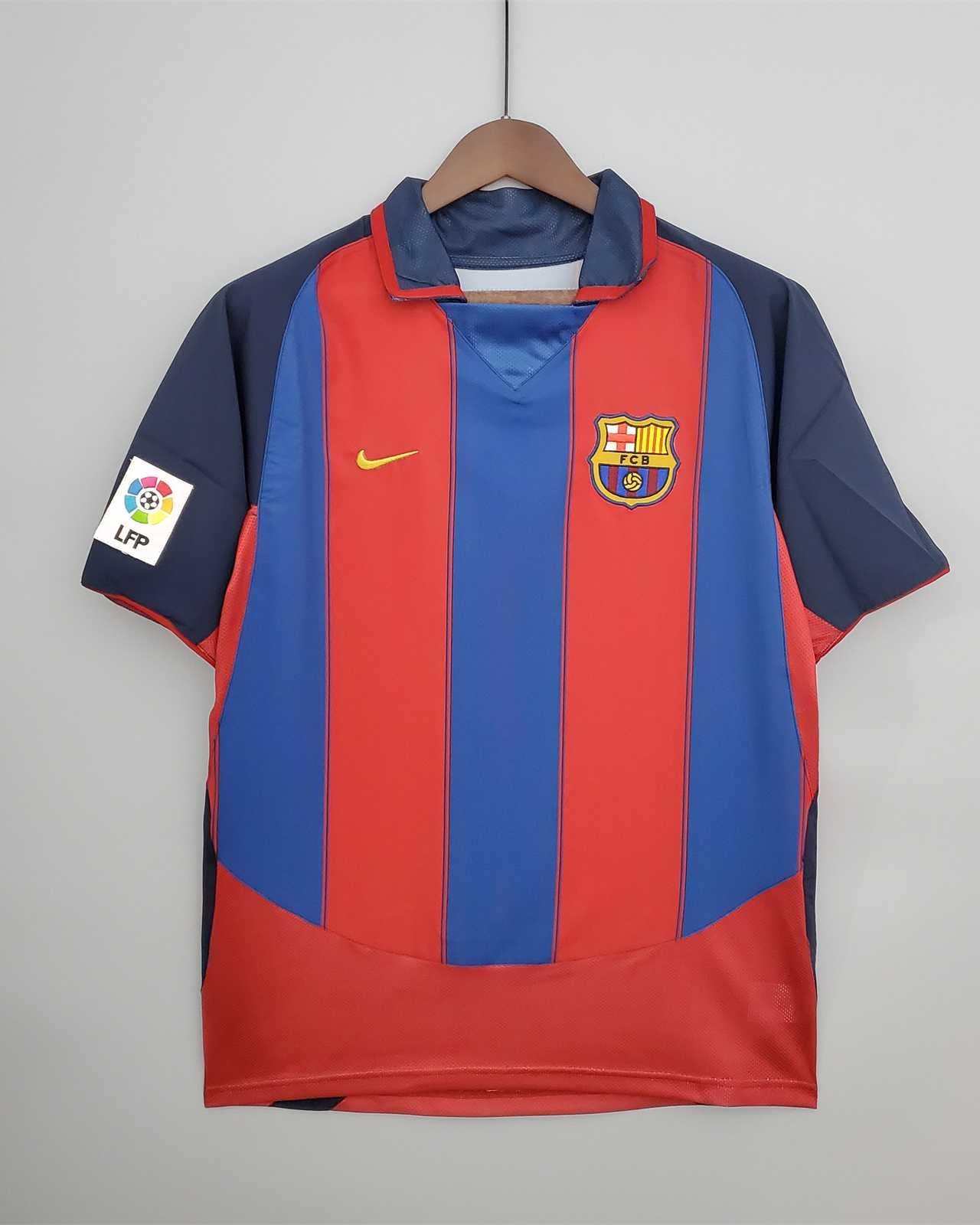 Barcellona Maglia Home 2003/04 - Retro Soccer Kit