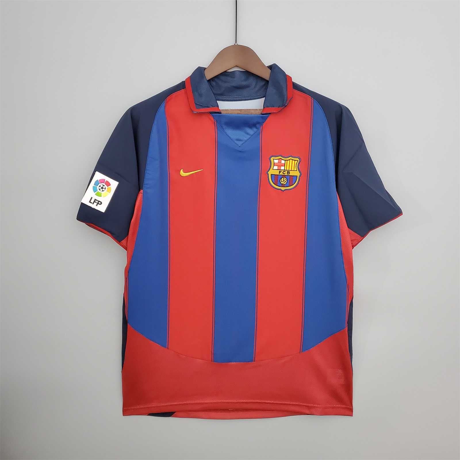Barcellona Maglia Home 2003/04 - Retro Soccer Kit