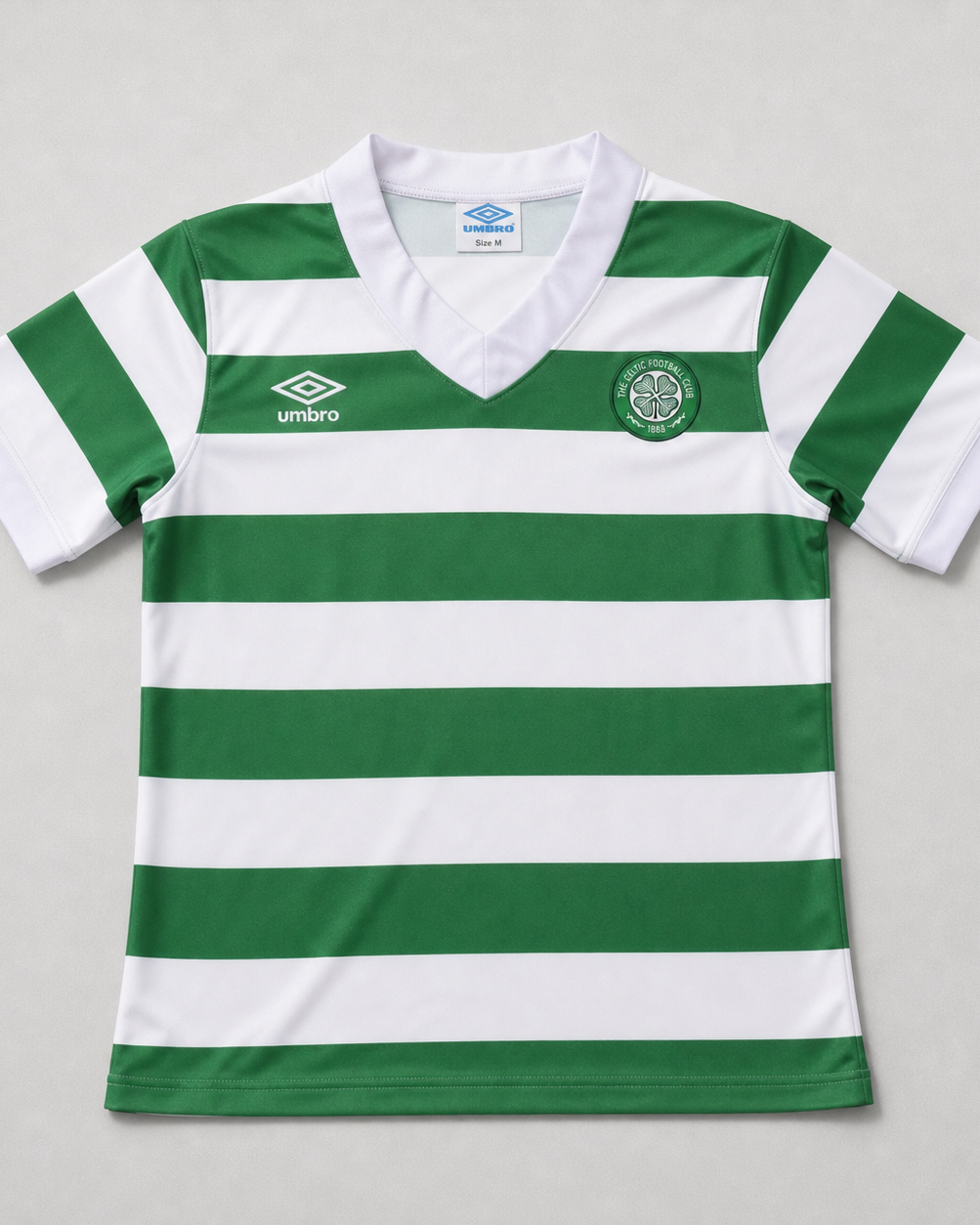 Celtic maglia home 1980 vintage verde e bianca