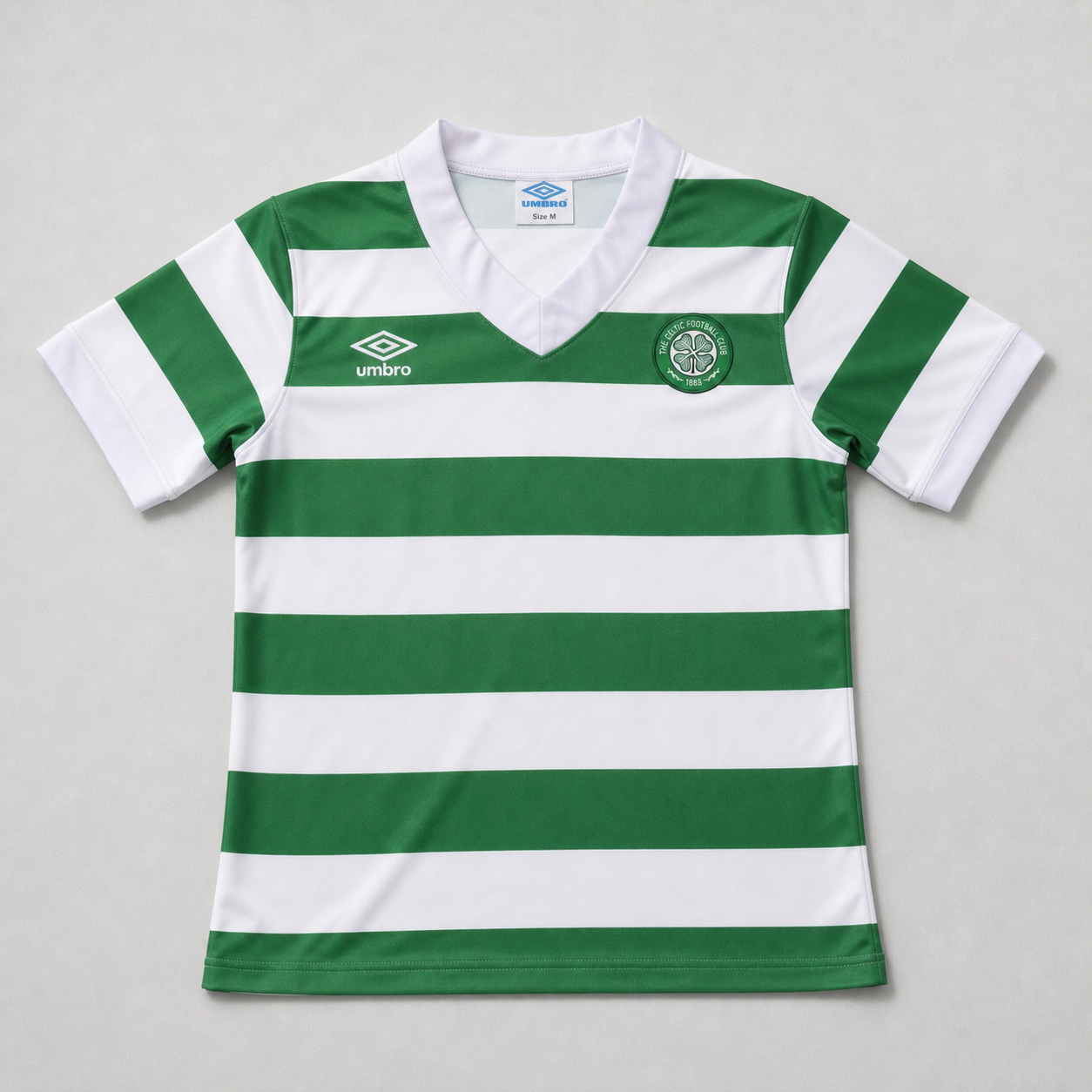 Celtic maglia home 1980 vintage verde e bianca
