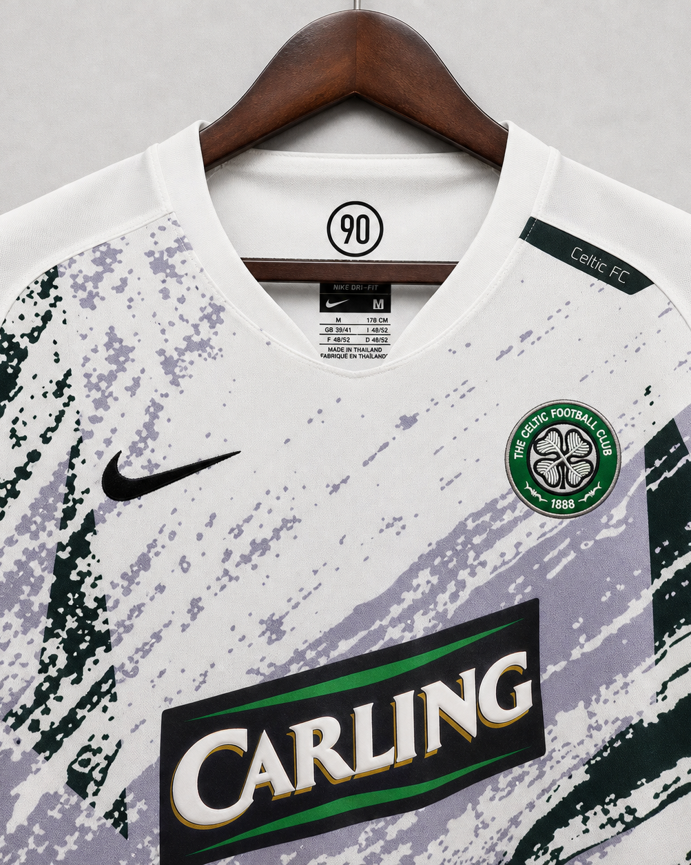 Jersey rétro Celtic 2007/08 design grafico moderno
