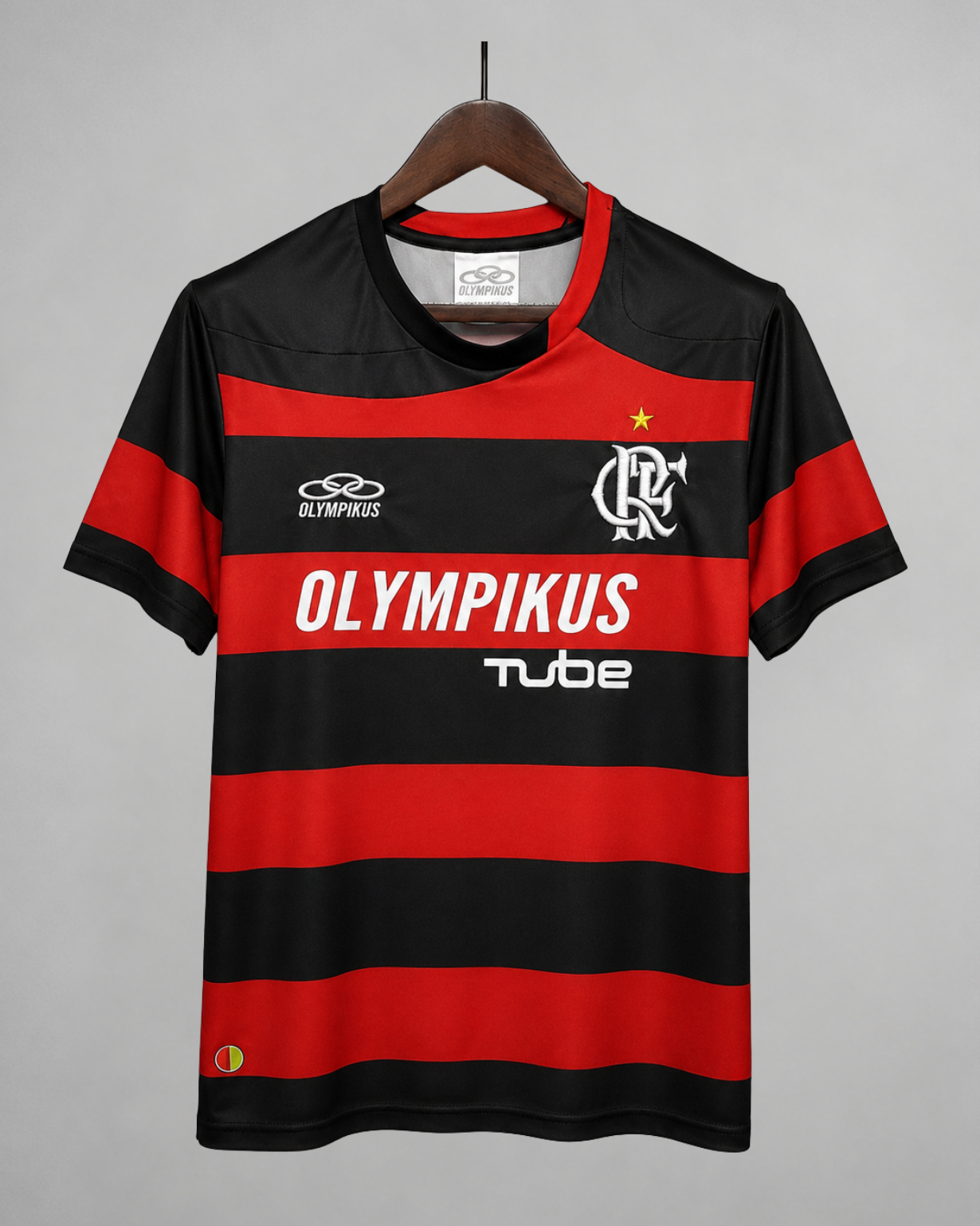 Flamengo maglia home 2009/10 rosso nera stile rétro brasiliano