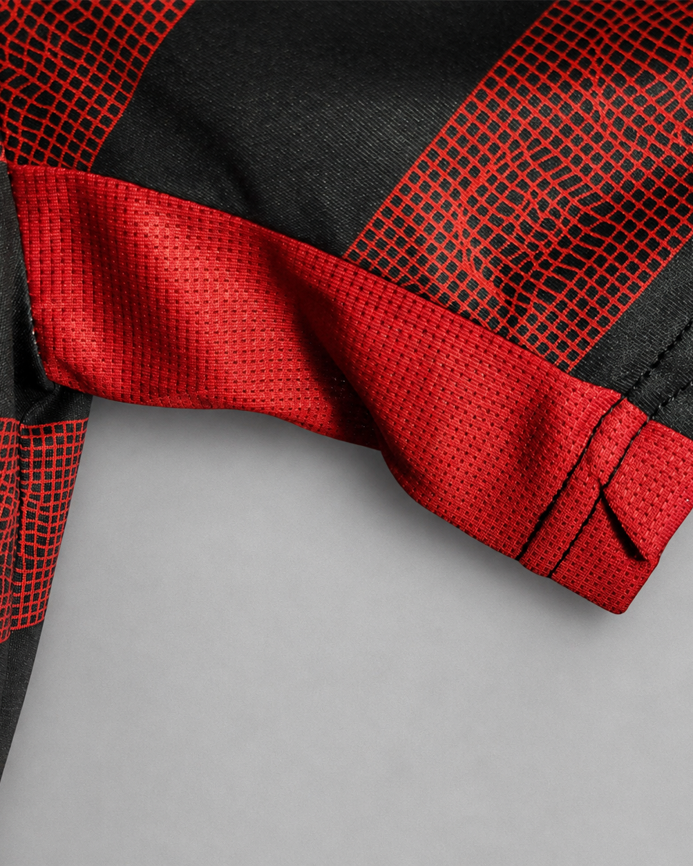Close-up texture e dettagli Flamengo soccer jersey 2018/19