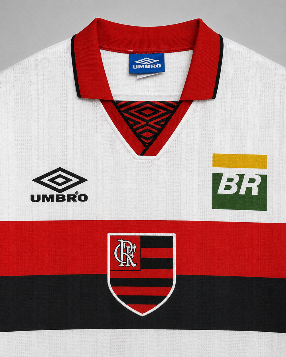 Dettaglio stemma commemorativo Flamengo away jersey 1995 edizione limitata