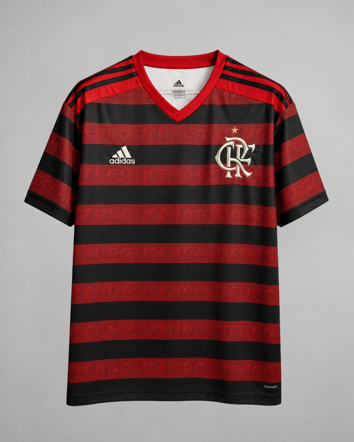 Flamengo maglia home 2018/19 rosso nera stile moderno rétro