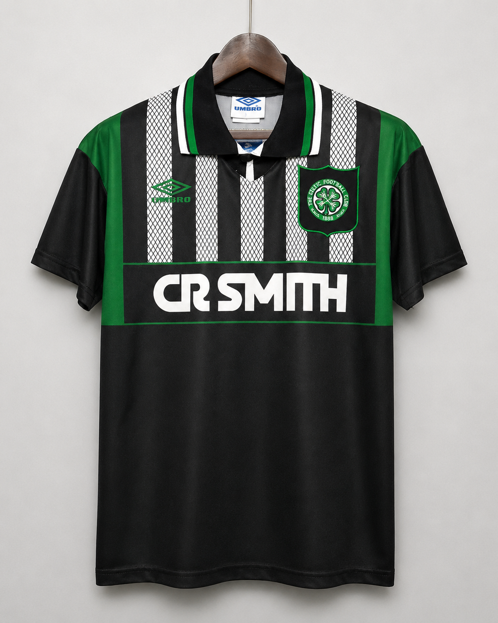 Celtics maglia away 1994/96 nera con dettagli verdi rétro
