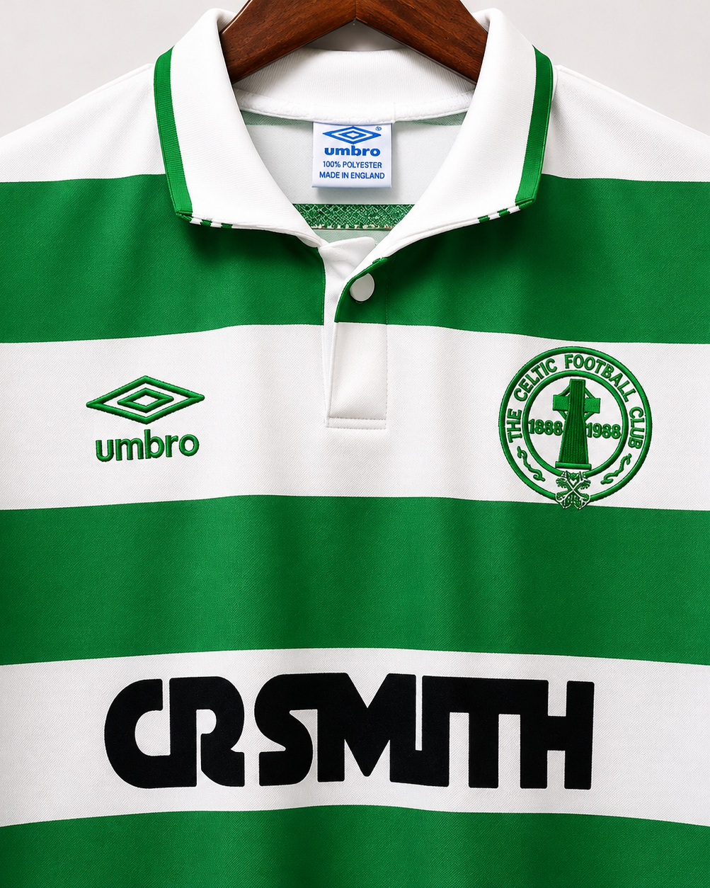 Frontale Celtics jersey home 1987/89 con strisce orizzontali