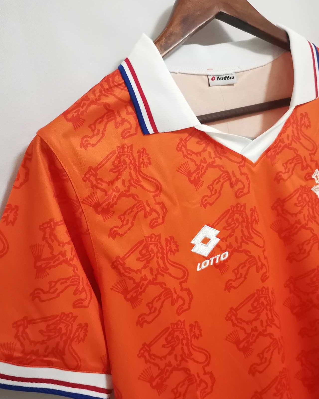 maglia Olanda 1995 close-up tessuto