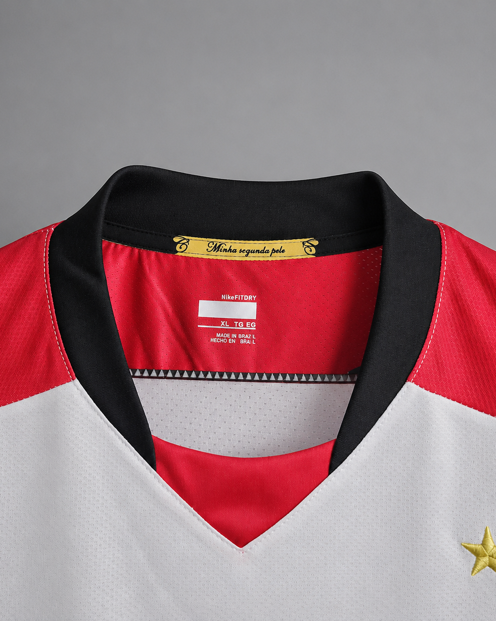 Flamengo maglia away 2008/09 bianca con dettagli rosso neri
