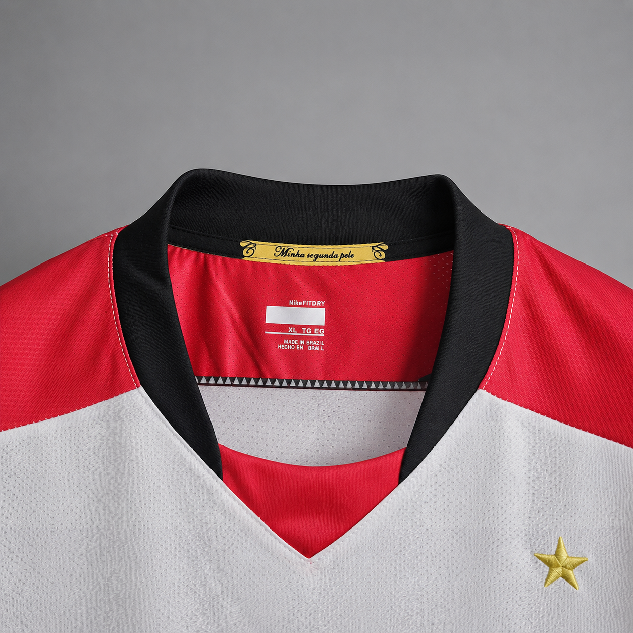 Flamengo maglia away 2008/09 bianca con dettagli rosso neri