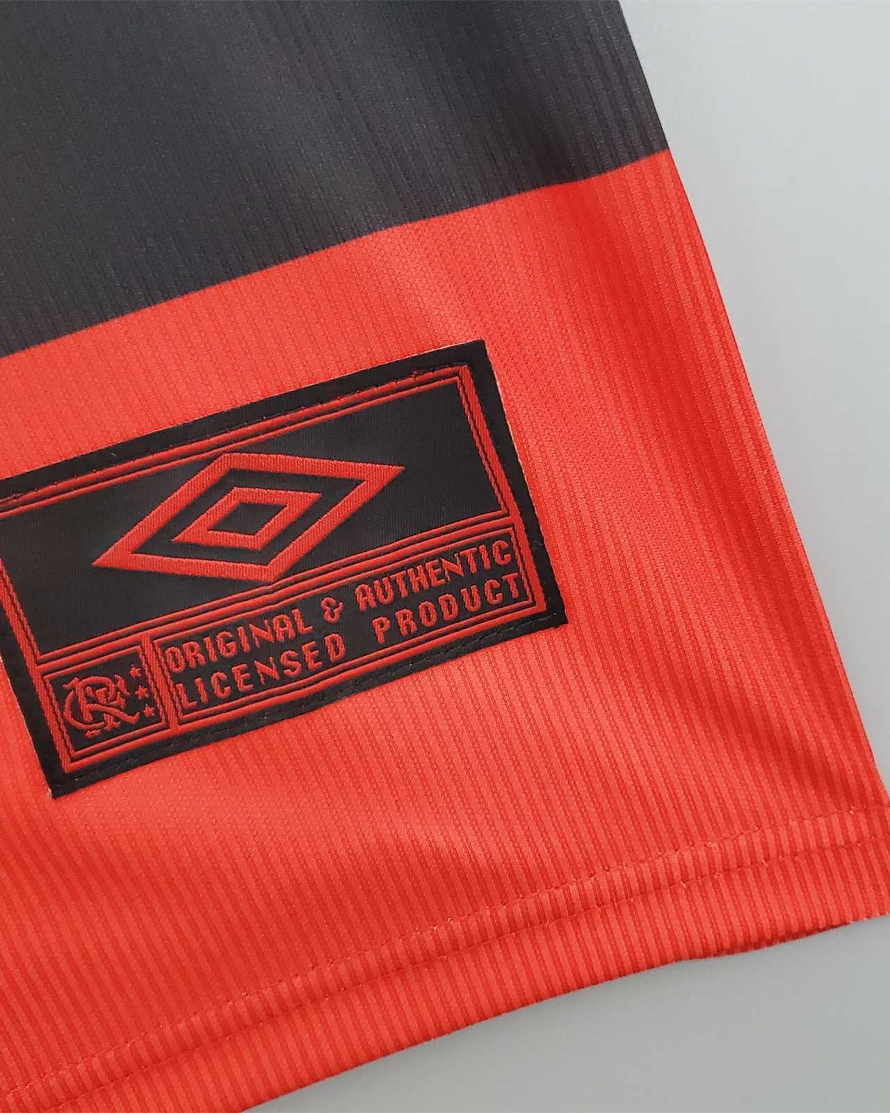 Flamengo maglia home 1999/00 rosso nera stile rétro brasiliano